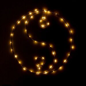 NEW Large Yin & Yang Light Sculpture new in box